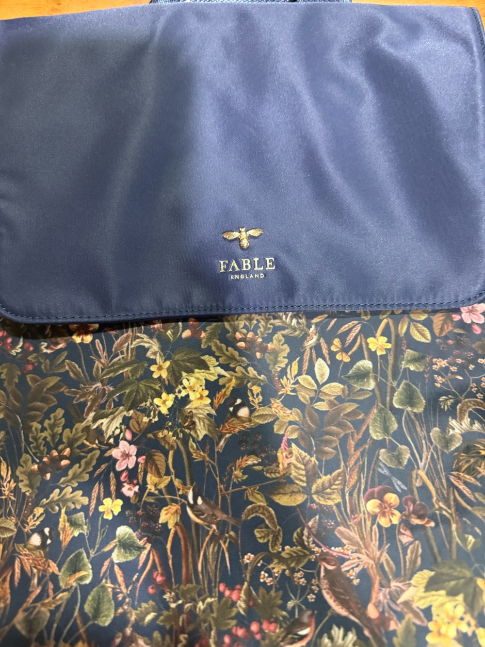 Fable Navy Floral Backpack - Picture 2 of 3